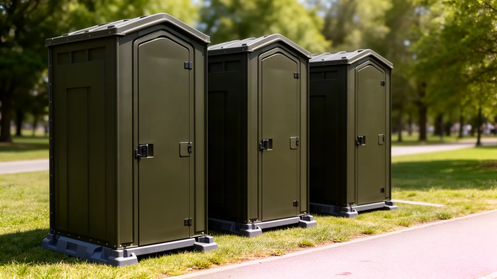Clean porta potty unit from Benny & Hank's Porta Potty Rental in Washington, DC